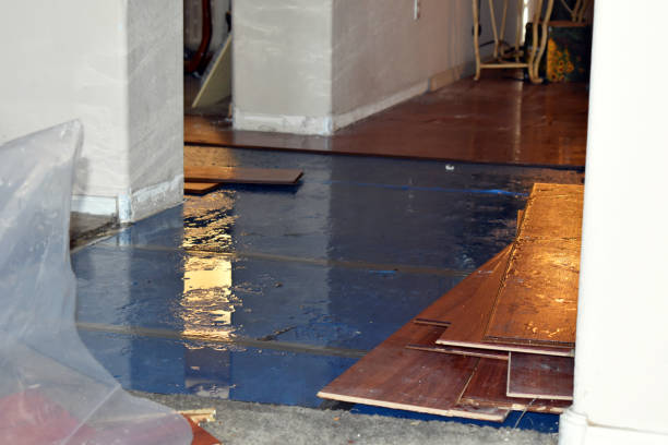 Professional Water Damage Restoration technician working in Lewistown, PA